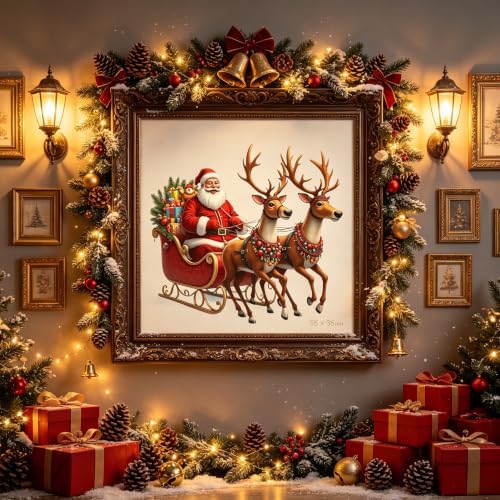 Santa Claus Diamond Art Kits for Adults,5D Christmas Diamond Painting - Image 4
