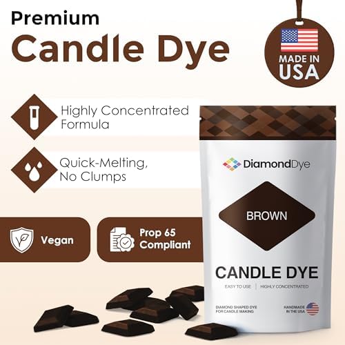 Brown Candle Dye Chips, Soy & Paraffin Candle Making, 25 Pack - Image 2