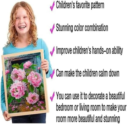 DOTSOPS 6 Pack Flowers Diamond Painting Kits for Adults Art Painting Kits - Image 3