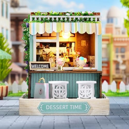 DIY Miniature Dollhouse Kit with Furniture Plus Dust Proof for Teens Adults - Image 3