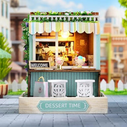 DIY Miniature Dollhouse Kit with Furniture Plus Dust Proof for Teens Adults - Image 3