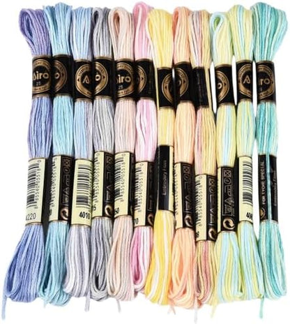 12 Skeins 105 Yards Colorful Friendship Bracelet String for Craft by CABODYALS