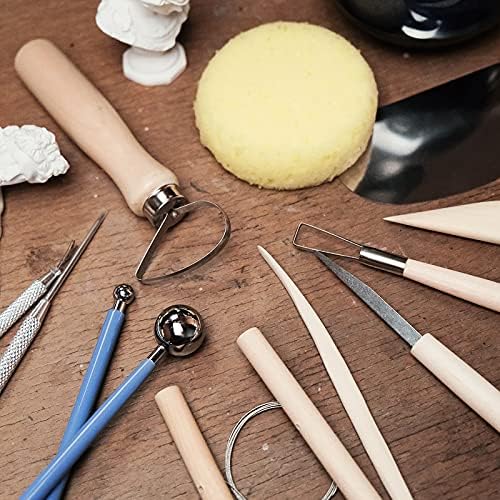 Nozomy Clay Tools,12PCS Pottery Clay Sculpting Tool Set - Image 4