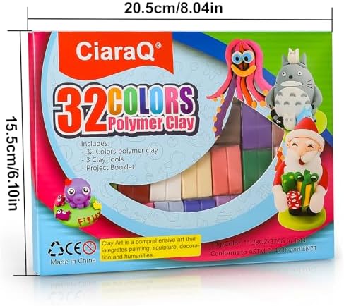 CiaraQ Polymer Clay Kit, Mini Modeling Clay Set - Image 6