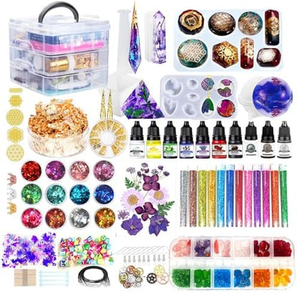 Resin Kit 3-Tier Storage Box Jewelry Making Kit with Molds by JILLSKY