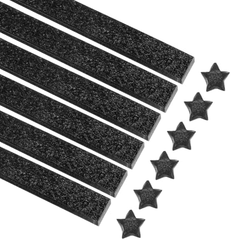 MECCANIXITY 360 Sheets Origami Paper Glitter Stars Papers Black Fold Paper for Beginner Arts Crafts Projects,0.4 x 9.5 Inch by MECCANIXITY