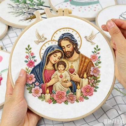 niurenmaoyi Jesus Embroidery Kit for Beginner,Cross Stitch Kit for Adult - Image 5
