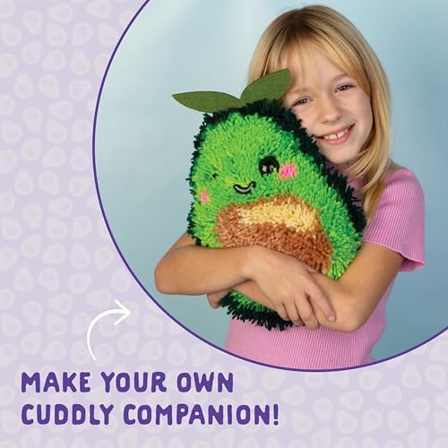 LatchKits Avocado Pillow - Latch Hook Kits for Kids, Arts and Crafts, Yarn Art, Kids Crafts, Toys for Girls, Birthday Gift for Girls, Easy to Follow Pattern, Hook Included, Craft Kits, Ages 6+ - Image 6