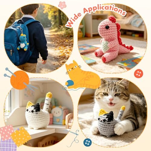 Easy Crochet Kit for Beginners with Step-by-Step Video Tutorials, 4PCS - Image 7