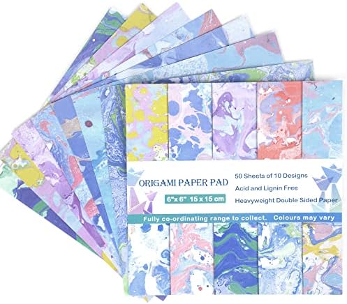 Origami Paper Kit 50 Sheets, 6x6 Inch Double Sided 20 Vivid Colored Paper - Image 5