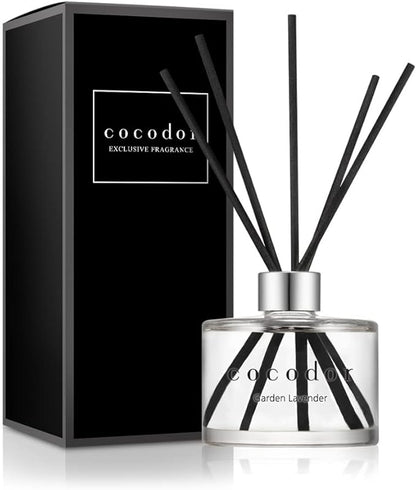 COCODOR Signature Reed Diffuser Set/Garden Lavender / 6.7oz /1 Pack/Home Fragrance Diffuser, Oil Scent Diffuser for Bathroom Shelf Decor
