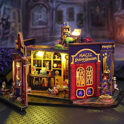 Plustopoy Book Nook Kit, DIY Miniature Dollhouse Booknook Kit - Image 5