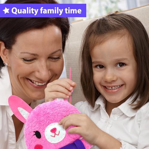 KRAFUN Bunny Sewing Kit for Kids Ages 8-12 - No Scissors No Glue - Image 5