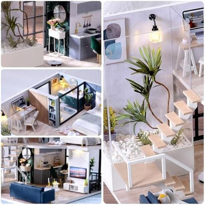 RHZN Miniature House Kit DIY Miniature Kit for Adults Mini House - Image 4