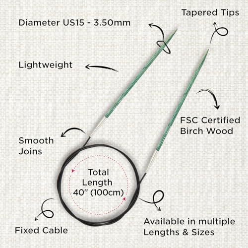 KnitPro Dreamz Fixed Circular Needles 40" (100cm) | US Size 4 (3.5mm) - Image 3