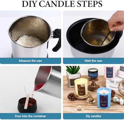 SAEUYVB Soy Candle Wax for Candle Making,10 lbs Natural Soy Wax Pellets - Image 5