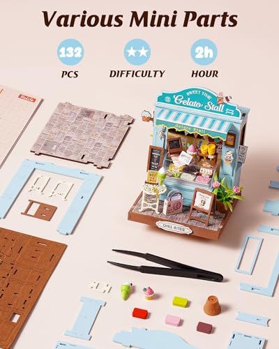 Rolife Summer Ice-Cream DIY Miniature House Kit - Image 4