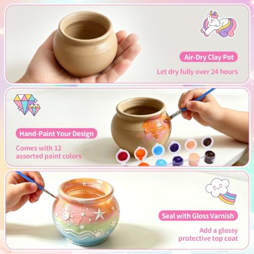 Pottery Wheel for Kids, Air Dry Clay Craft Kit with USB Power, Ages 6+ - Image 5