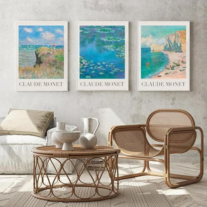 3 Pack Monet Paint by Numbers Kit for Adults Beginner (Without Frame) - Image 2