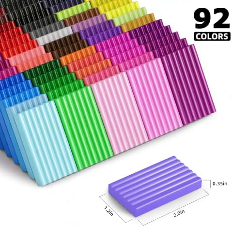 Artpar 92 Colors Polymer Clay Kits,Oven Bake Modeling Clay with Tools - Image 2