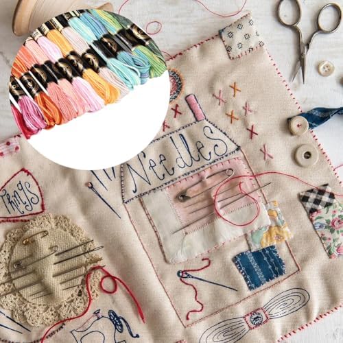 12 Skeins 105 Yards Colorful Cross Stitch Floss Embroidery Thread 6 Ply Variegated Friendship String Polyester Threads Bulk for Sewing Making Bracelets Clothes Stitching Decor Crafts DIY - Image 6