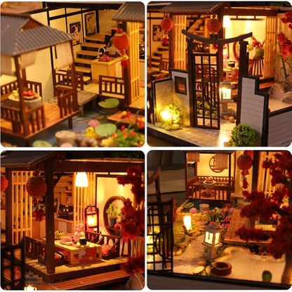 DIY Miniature House Kit, Dollhouse for Adults to Build, Japanese Style - Image 4