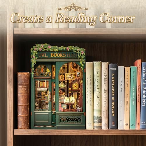 Fsolis Book Nook Kit Booknook Bookshop - OWL Bookstore - Image 2