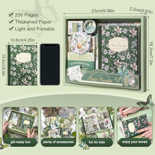 miikoul Vintage Scrapbooking Supplies Kit for Teen Girl Kid Women Diy Gift - Image 3