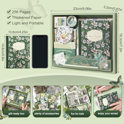 miikoul Vintage Scrapbooking Supplies Kit for Teen Girl Kid Women Diy Gift - Image 3