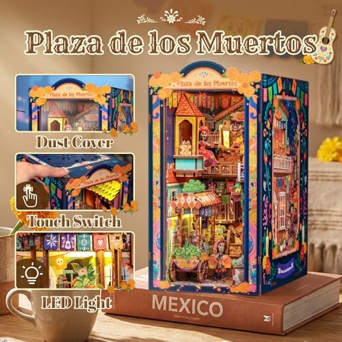 CUTEBEE Book Nook Kit - DIY Miniature House 3D Wooden Puzzle for Adults - Image 3