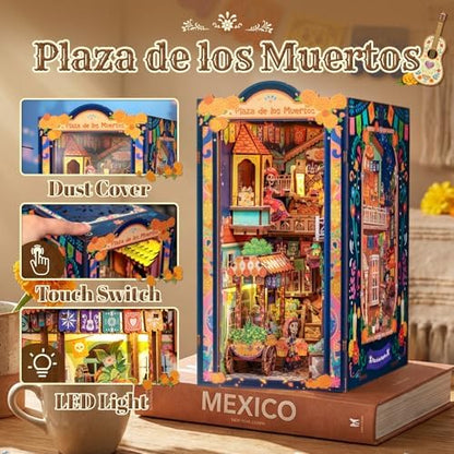 CUTEBEE Book Nook Kit - DIY Miniature House 3D Wooden Puzzle for Adults - Image 3