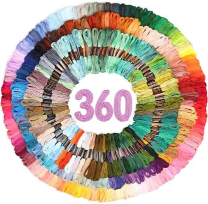 LOVIMAG Embroidery Thread 360pcs Friendship Bracelet String Floss Kit Yarn by LOVIMAG
