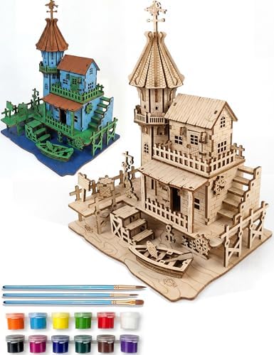 BOOZUU 3D Wooden Lighthouse Puzzle for Adults by BOOZUU