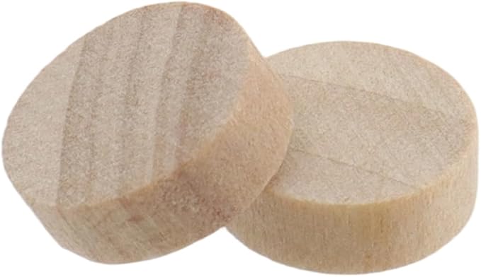 Sscon 100Pcs Unfinished Wood Slices 10mm Natural Wood Slices Wooden Circles for Crafts and Decoration - 10MM/0.39IN