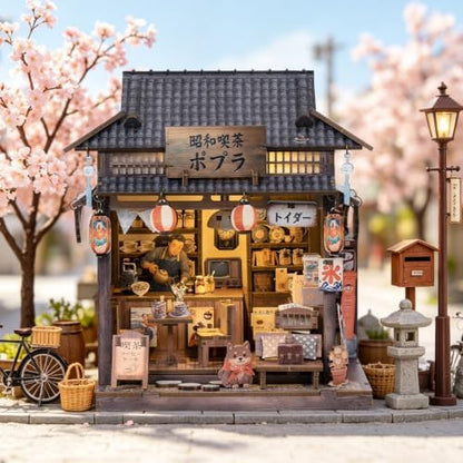 Japanese Tea House, Miniature dollouse Kit for Adults, DIY Book Nook - Image 2