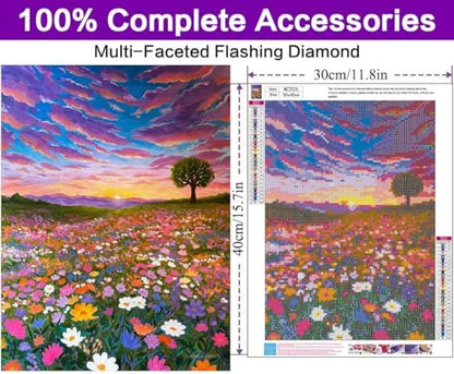 Diamond Art Kits for Adults, Flowers Diamond Art Painting Kits for Adults - Image 5