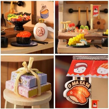 CUTEROOM DIY Doll Room Miniature Furniture Wooden House Kit- Food House - Image 6