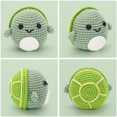 CrochetBox Turtle Complete Crochet Kit for Beginners, Easy Craft for Adults - Image 2