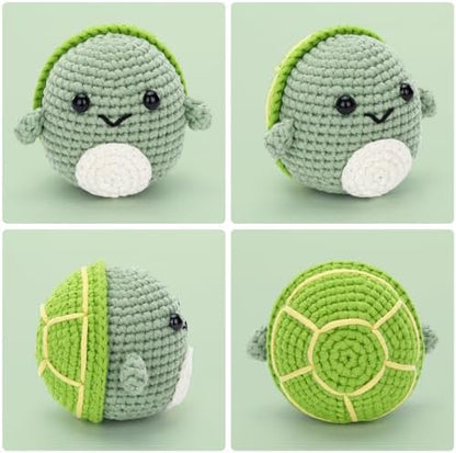 CrochetBox Turtle Complete Crochet Kit for Beginners, Easy Craft for Adults - Image 2