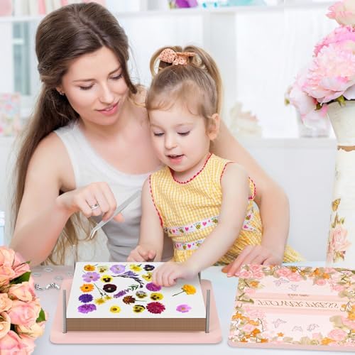 Flower Press Kit – 11"x11" Large Wooden Plant Press for DIY Pressed Flowers & Bouquet Preservation | Scrapbooking & DIY Crafts | Craft Kit for Adults & Teens | Ideal Gift for Nature & Art Lovers - Image 6