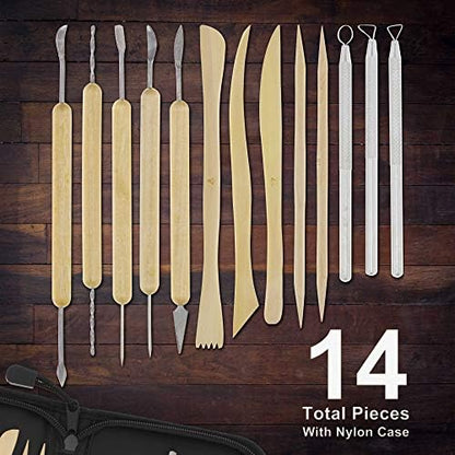 U.S. Art Supply Pottery & Clay Tools Set (14-Piece) - Image 2