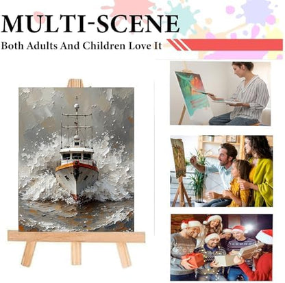 GXGLLPZBY Ship Painting by Numbers Kit for Adults Beginner,15.7X19.7 Inch - Image 7
