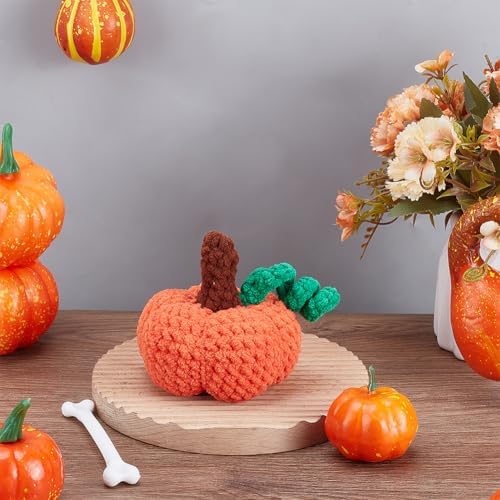 ORIGACH 2 Set Halloween Plush Pumpkin Crochet Kit for Beginners,Complete Crochet Starter Kit with Video Guide, Yarn & Tools, CrochetingGifts for Halloween Decor - Image 5