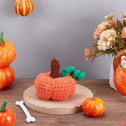 ORIGACH 2 Set Halloween Plush Pumpkin Crochet Kit for Beginners,Complete Crochet Starter Kit with Video Guide, Yarn & Tools, CrochetingGifts for Halloween Decor - Image 5