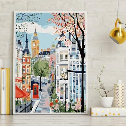 Mosaflare London Paint by Numbers for Adults Beginner 12X16 inch - Image 2
