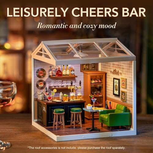Super Creator-Mini Blocks Model Building Set for Adults, Miniature Plastic House Kit Super Store-Building Blocks Toys for Teens 8-12, DIY Crafts/Hobbies for Teens&Adults (Leisurely Cheers Bar) - Image 2