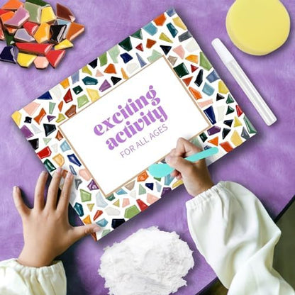 goldentime Decorate Your Own Mosaic Picture Frame - DIY Mosaic Craft Kits Fun Arts and Crafts for Adults Birthday Christmas Father's Day Mother’s Day Gifts - Image 5