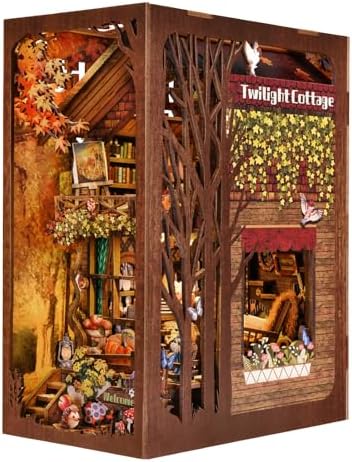 TOYQI Book Nook Kit, DIY Miniature Dollhouse Kit for Adults and Teens - Image 2