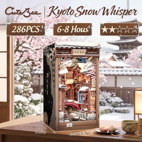 CUTEBEE Book Nook Kit - DIY Miniature House Dollhouse for Adults - Image 2