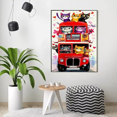 Niazidier Adults Cat Paint by Number Kits,Painting by Number Kits on Canvas,Large Color by Numbers Adult Watercolor Gifts for Friends Wall Decor (Cat) - Image 6